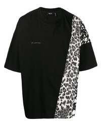 FIVE CM Leopard Panel Oversized T Shirt