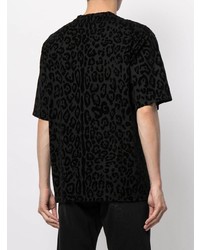 Dolce & Gabbana Leopard Print Cotton T Shirt