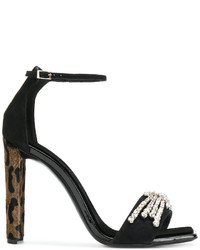 Giuseppe Zanotti Design Sabine Leopard Heel Sandals