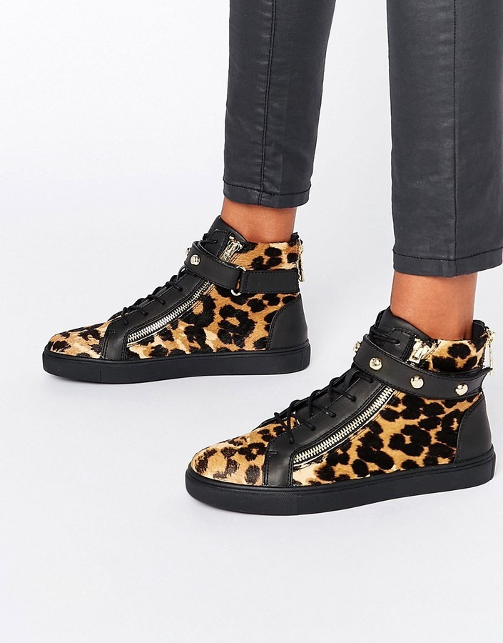 Juicy Couture Leopard High Top Sneakers 