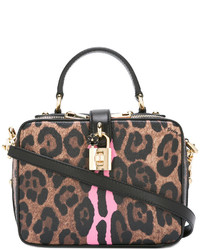 Dolce & Gabbana Leopard Padlock Shoulder Bag