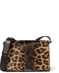 Victoria Beckham Leopard Print Calf Hair And Leather Shoulder Bag Leopard Print