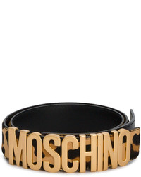 Moschino Leopard Logo Belt