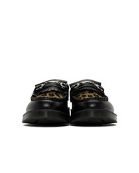 Dr. Martens Black And Tan Adrian Snaffle Loafers