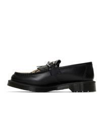 Dr. Martens Black And Tan Adrian Snaffle Loafers