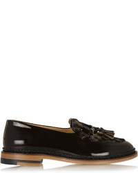 Purified Polly Patent Leather And Calf Hair Loafers