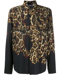 Just Cavalli Gradient Leopard Print Shirt