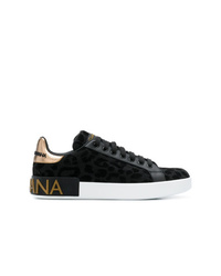 Dolce & Gabbana Leopard Lace Up Sneakers