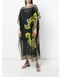 Roberto Cavalli Leopard Print Kaftan Dress
