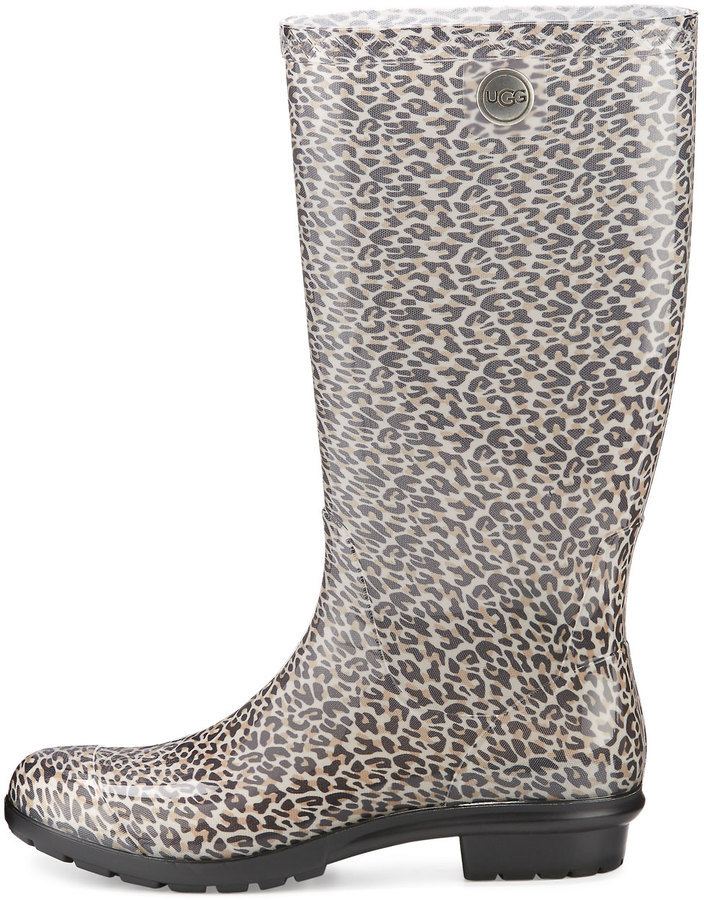 ugg leopard rain boots
