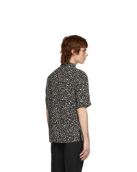 Saint Laurent Black Leopard Shirt
