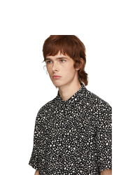 Saint Laurent Black Leopard Shirt