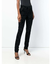 Saint Laurent Leopard Print Skinny Jeans