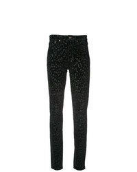 Saint Laurent Leopard Print Skinny Jeans