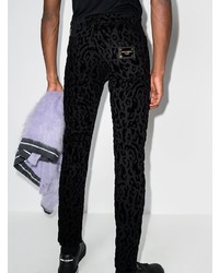 Dolce & Gabbana Leopard Print Slim Fit Jeans