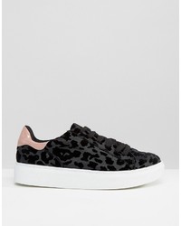 Blink Leopard Flock Sneakers