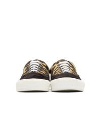 Burberry Black And Yellow Wilson Leo Sneakers