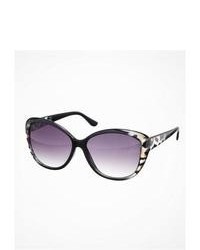Express Ombre Leopard Cat Eye Sunglasses Black