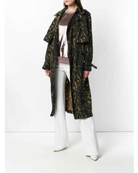Stella McCartney Leopard Printed Trench Coat