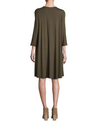 Eileen Fisher Lightweight Jersey Dress W Pockets