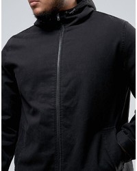 Asos Plus Lightweight Parka Jacket In Black