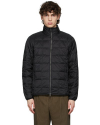 TAION Black High Neck Quilted Down Jacket