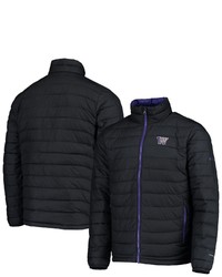 Columbia Black Washington Huskies Powder Lite Omni Heat Reflective Full Zip Jacket At Nordstrom