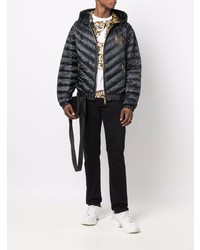 VERSACE JEANS COUTURE Logo Print Padded Coat