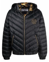 VERSACE JEANS COUTURE Logo Print Padded Coat