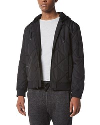 Marc New York Water Resistant Bomber Jacket With Removable Hood