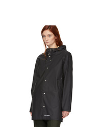 Stutterheim Black Stockholm Lightweight Raincoat