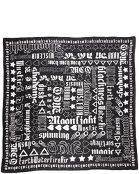 MCQ Alexander Ueen Gothic Text Square Scarf