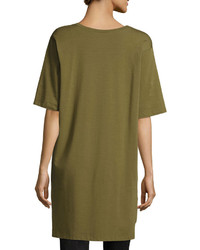 Eileen Fisher Scoop Neck Jersey Tunic Plus Size
