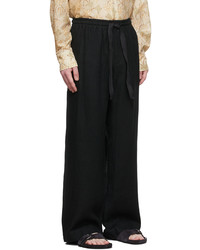 COMMAS Black Linen Trousers