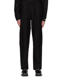 Saintwoods Black Relaxed Trousers