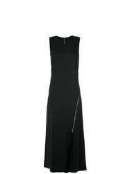 Black Linen Evening Dress