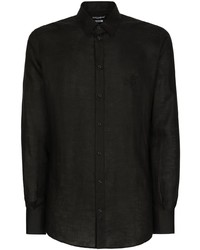 Dolce & Gabbana Long Sleeve Linen Shirt