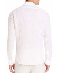 John Varvatos Slim Fit Linen Button Down Shirt