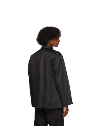 3MAN Black Linen Field Jacket
