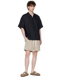 COMMAS Black Linen Shirt