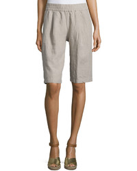 Eileen Fisher Long Organic Linen Shorts