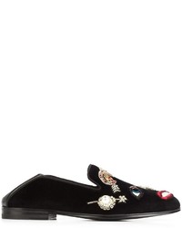Alexander McQueen Obsession Embroidered Slippers