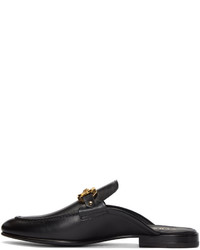 Versace Black Slip On Medusa Loafers