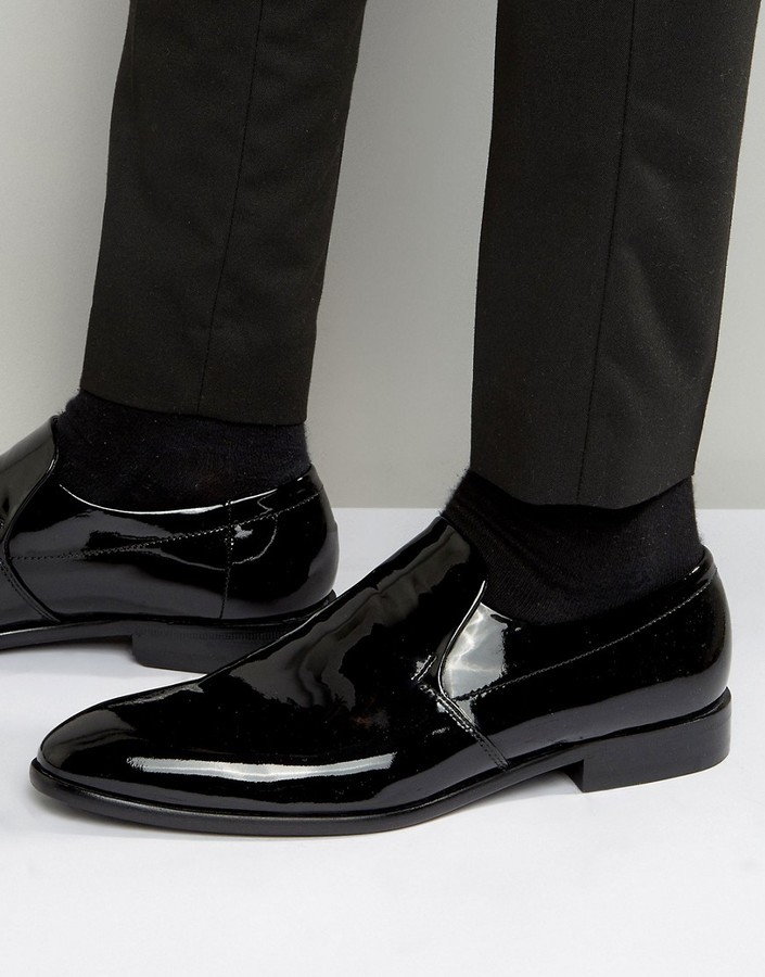 Brace Jeg var overrasket had Hugo Boss Boss Hugo By Dressapp Patent Slip On Loafers, $300 | Asos |  Lookastic