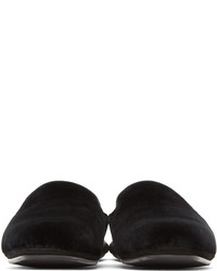 Dolce & Gabbana Dolce And Gabbana Black Velvet Slippers