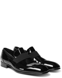Tom Ford Hanover Grosgrain Trimmed Patent Leather Loafers