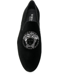 Versace Medusa Embroidered Slippers