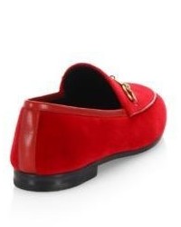 Gucci New Jordaan Velvet Loafers