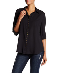 KUT from the Kloth Button Front Long Sleeve Blouse