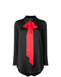 Thomas Wylde Contrast Pussy Bow Detailed Shirt